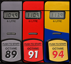 Gas pump prices